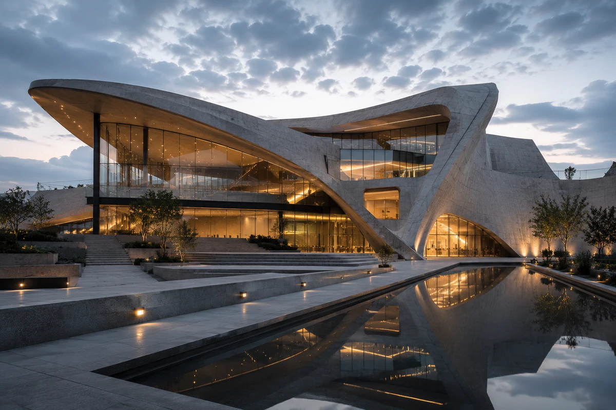 Art museum architecture concept